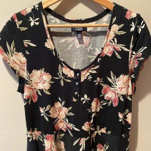 Chaps floral maxi dress